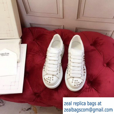 Alexander McQueen Oversized Sneakers White with Studs 2019