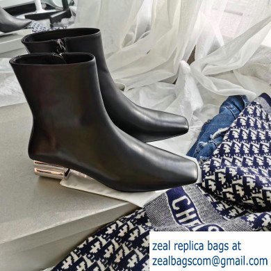 Balenciaga Semi-shiny Palladium BB Heel 4cm Typo Bootie Black 2019 - Click Image to Close