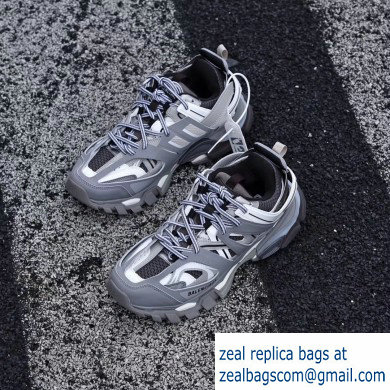 Balenciaga Track LED Trainers Women/Men Sneakers Gray - Click Image to Close