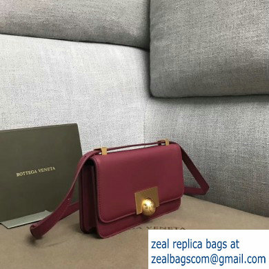 Bottega Veneta BV Classic Ronde Mini Shoulder Bag Dark Red 2019