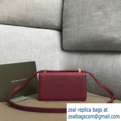 Bottega Veneta BV Classic Ronde Mini Shoulder Bag Dark Red 2019