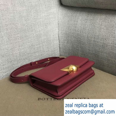 Bottega Veneta BV Classic Ronde Mini Shoulder Bag Dark Red 2019