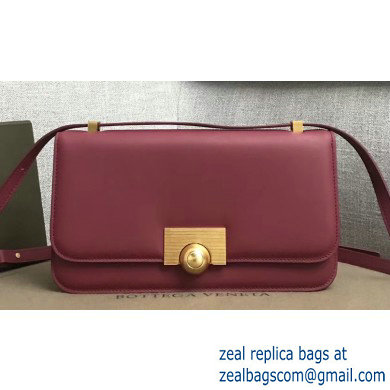 Bottega Veneta BV Classic Ronde Shoulder Bag Dark Red 2019 - Click Image to Close