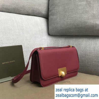 Bottega Veneta BV Classic Ronde Shoulder Bag Dark Red 2019 - Click Image to Close