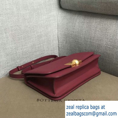 Bottega Veneta BV Classic Ronde Shoulder Bag Dark Red 2019