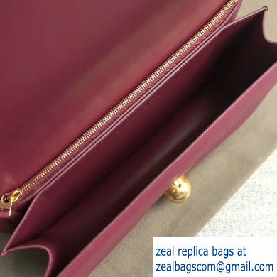 Bottega Veneta BV Classic Ronde Shoulder Bag Dark Red 2019 - Click Image to Close