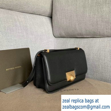 Bottega Veneta BV Classic Ronde Shoulder Bag Grained Black 2019