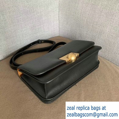 Bottega Veneta BV Classic Ronde Shoulder Bag Grained Black 2019