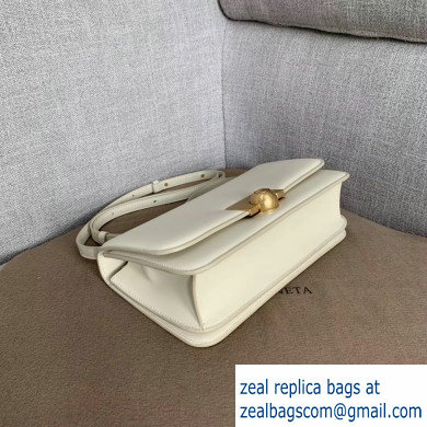 Bottega Veneta BV Classic Ronde Shoulder Bag White 2019 - Click Image to Close