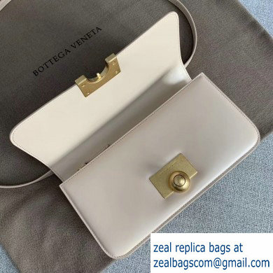 Bottega Veneta BV Classic Ronde Shoulder Bag White 2019 - Click Image to Close