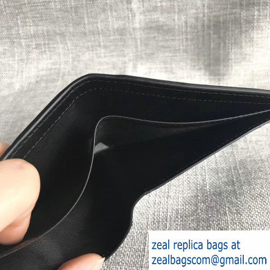 Bottega Veneta Bi-fold Wallet In Intreccio Weave Black 2019 - Click Image to Close