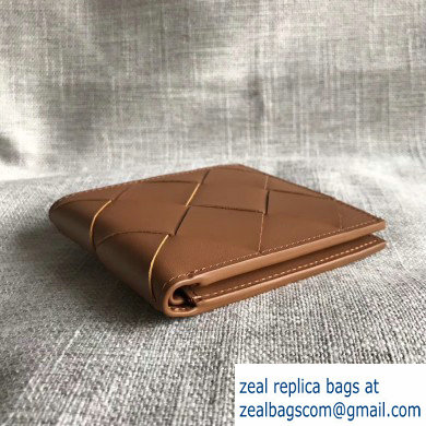 Bottega Veneta Bi-fold Wallet In Intreccio Weave Brown 2019 - Click Image to Close