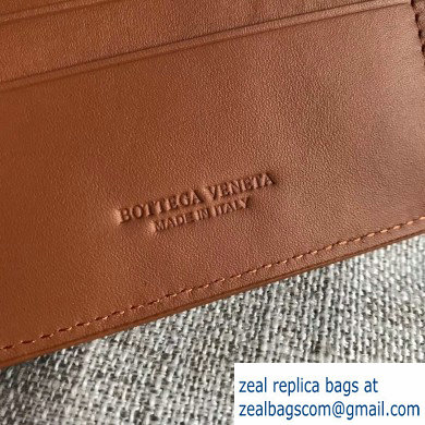 Bottega Veneta Bi-fold Wallet In Intreccio Weave Brown 2019