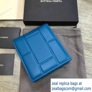Bottega Veneta Billfold Wallet in Padded Nappa Blue 2019