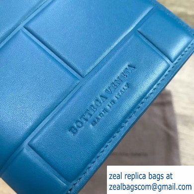 Bottega Veneta Billfold Wallet in Padded Nappa Blue 2019