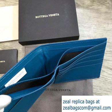 Bottega Veneta Billfold Wallet in Padded Nappa Blue 2019