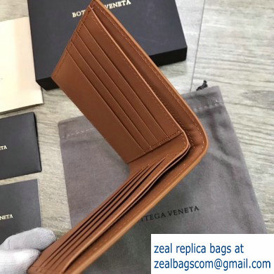 Bottega Veneta Billfold Wallet in Padded Nappa Brown 2019 - Click Image to Close