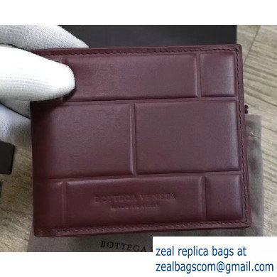 Bottega Veneta Billfold Wallet in Padded Nappa Burgundy 2019 - Click Image to Close