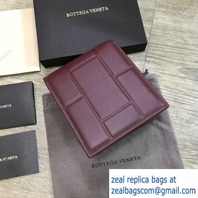Bottega Veneta Billfold Wallet in Padded Nappa Burgundy 2019