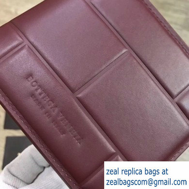 Bottega Veneta Billfold Wallet in Padded Nappa Burgundy 2019 - Click Image to Close