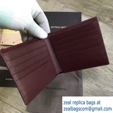 Bottega Veneta Billfold Wallet in Padded Nappa Burgundy 2019 - Click Image to Close