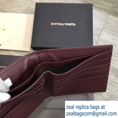 Bottega Veneta Billfold Wallet in Padded Nappa Burgundy 2019 - Click Image to Close