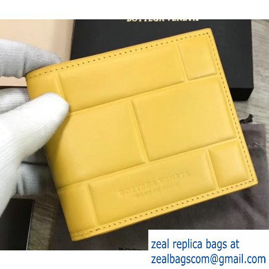 Bottega Veneta Billfold Wallet in Padded Nappa Yellow 2019 - Click Image to Close