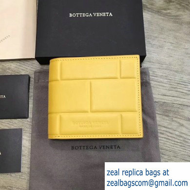 Bottega Veneta Billfold Wallet in Padded Nappa Yellow 2019