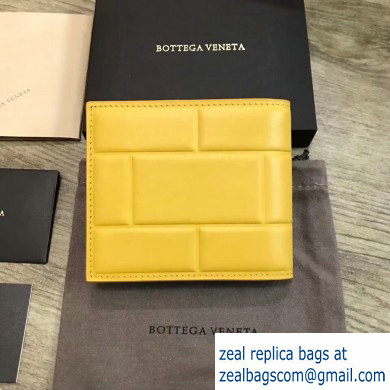 Bottega Veneta Billfold Wallet in Padded Nappa Yellow 2019