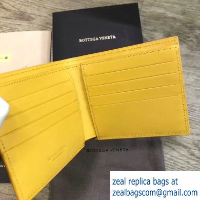 Bottega Veneta Billfold Wallet in Padded Nappa Yellow 2019