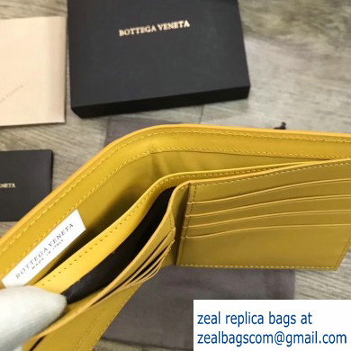 Bottega Veneta Billfold Wallet in Padded Nappa Yellow 2019
