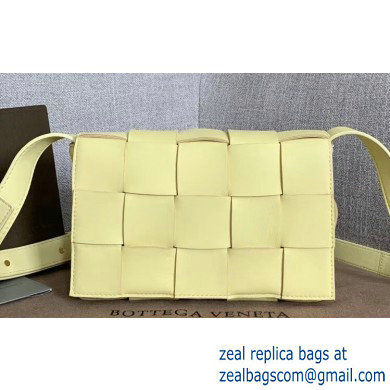 Bottega Veneta Cassette Crossbody Bag In Maxi Weave Light Yellow 2019 - Click Image to Close