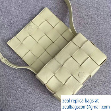 Bottega Veneta Cassette Crossbody Bag In Maxi Weave Light Yellow 2019