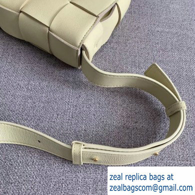 Bottega Veneta Cassette Crossbody Bag In Maxi Weave Light Yellow 2019