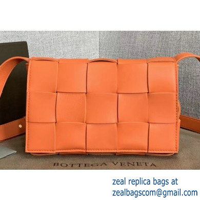 Bottega Veneta Cassette Crossbody Bag In Maxi Weave Orange 2019 - Click Image to Close