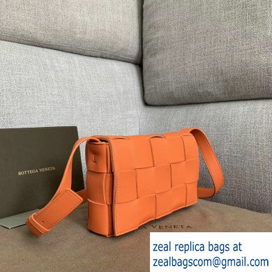 Bottega Veneta Cassette Crossbody Bag In Maxi Weave Orange 2019 - Click Image to Close