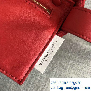 Bottega Veneta Cassette Crossbody Bag In Maxi Weave Red 2019