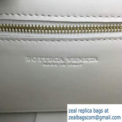 Bottega Veneta Cassette Crossbody Bag In Maxi Weave White 2019