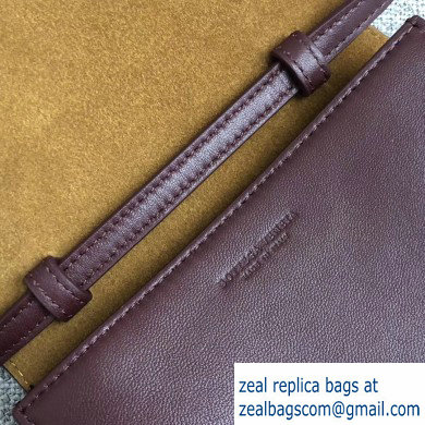 Bottega Veneta Cassette Mini Crossbody Bag In Maxi Weave Burgundy 2019