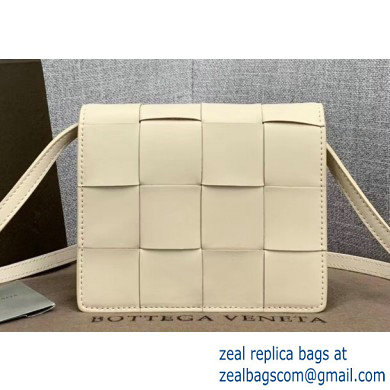 Bottega Veneta Cassette Mini Crossbody Bag In Maxi Weave Creamy 2019 - Click Image to Close