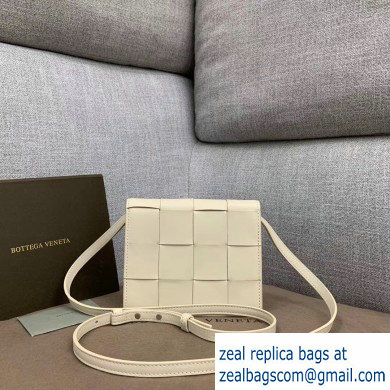 Bottega Veneta Cassette Mini Crossbody Bag In Maxi Weave Creamy 2019 - Click Image to Close