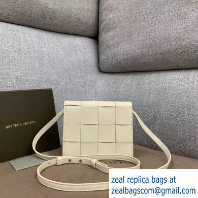 Bottega Veneta Cassette Mini Crossbody Bag In Maxi Weave Creamy 2019