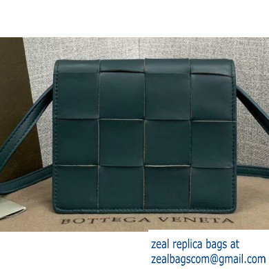 Bottega Veneta Cassette Mini Crossbody Bag In Maxi Weave Deep Blue 2019 - Click Image to Close