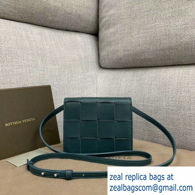 Bottega Veneta Cassette Mini Crossbody Bag In Maxi Weave Deep Blue 2019 - Click Image to Close