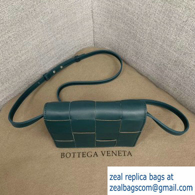 Bottega Veneta Cassette Mini Crossbody Bag In Maxi Weave Deep Blue 2019