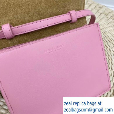 Bottega Veneta Cassette Mini Crossbody Bag In Maxi Weave Pink 2019
