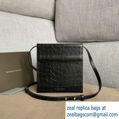 Bottega Veneta Daisey Slim Boxy Bag In Cocco Print Calf Black 2019 - Click Image to Close