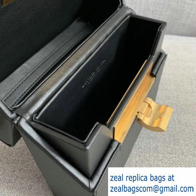 Bottega Veneta Daisey Slim Boxy Bag In Spazzolato Calf Black 2019