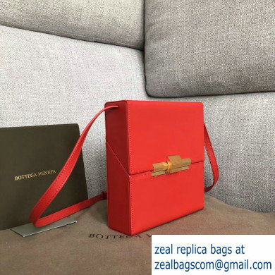 Bottega Veneta Daisey Slim Boxy Bag In Spazzolato Calf Red 2019