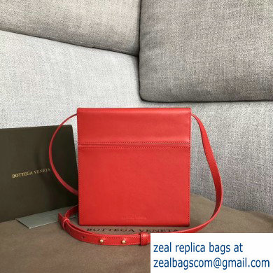 Bottega Veneta Daisey Slim Boxy Bag In Spazzolato Calf Red 2019